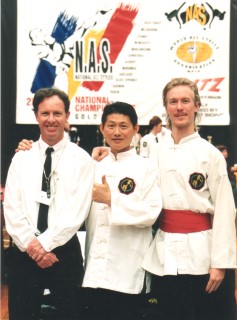 Shifu Richard Nicholls, Master Ian Lee and ShiGong Jason King from Brisbane Kung Fu